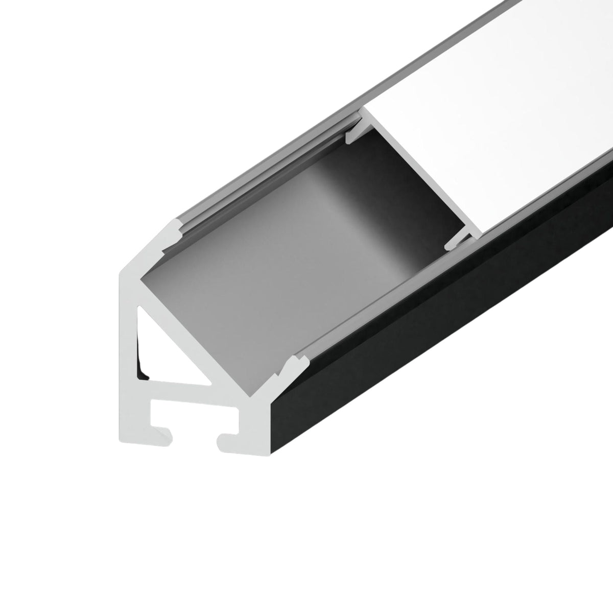 Diode LED 45° Channel Bundle, 96 in. White with Architectural Clear Lens — Pack of 10