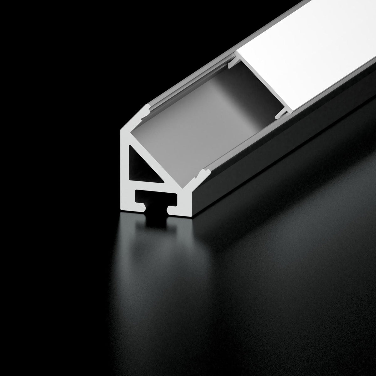 Diode LED 45° Channel Bundle, 96 in. White with Architectural Clear Lens — Pack of 10