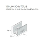 Diode LED LINAIRE Flex DI-LIN-3D-MTCL-2 Mounting Clips
