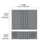 Diode LED 60W LED Driver 12V DC, Dimmable, Integrated Junction Box, Indoor Use - 120V