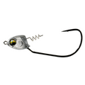 Dogfish Tackle & Marine 6th Sense Axle swimbait jig head with a silver lead head, screw-lock, and sharp black hook.