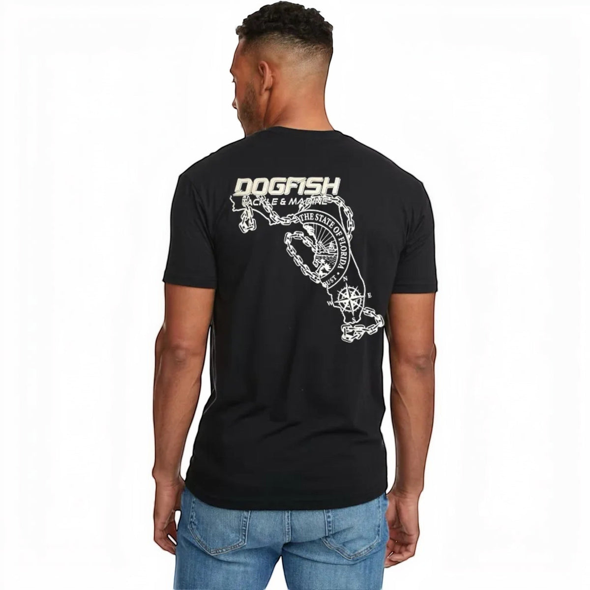 Dogfish Short Sleeve T-Shirt Florida Unchained Logo