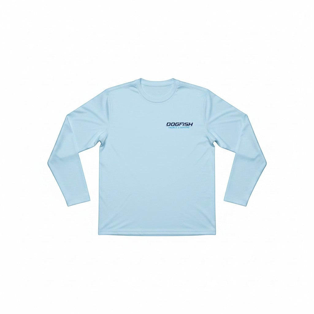 Dogfish Long Sleeve Microfiber Sport Fish Logo