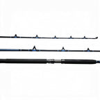 Dogfish Tackle & Marine Dogfish Stik 15H conventional fishing rod with black EVA foam grip and blue accents.