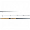 Dogfish Stik Signature Series graphite spinning fishing rod with cork handle and Fuji alconite guides.