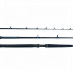 Dogfish Tackle & Marine Kingfish Series 7ft 6in conventional fishing rod with blue accents and EVA foam grip.