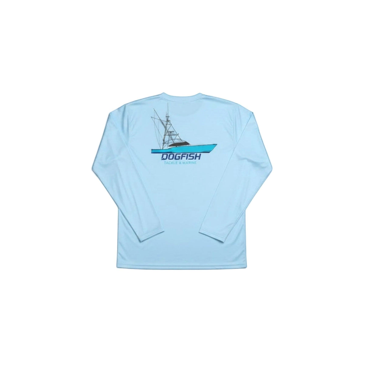 Dogfish Long Sleeve Microfiber Sport Fish Logo