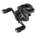 Dogfish Tackle & Marine Shimano Curado 150 M baitcasting reel in dark grey with black handles and silver accents. Features MGL Spool III and SVS Infinity.