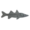 Dogfish Tackle & Marine grey metal starboard fish wall decor for nautical or coastal home and garden styling.