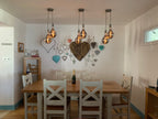 Double Cluster Pendant Light | 2 Drop Kitchen Island, Hallway & Dining Lighting UK