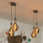 Double Evo Cluster Pendant Light | 2 Drop Kitchen Island, Bedside & Hallway Lighting UK