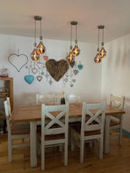 Double Evo Cluster Pendant Light | 2 Drop Kitchen Island, Bedside & Hallway Lighting UK