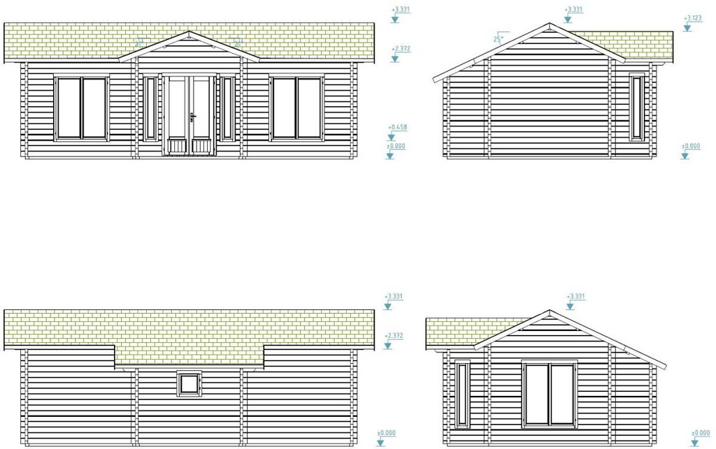 Palmako | Anna L (26'11" x 17'1" | 287.4 sq.ft. | 2.8") Spacious Three Room Timber Garden House