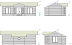Palmako | Anna L (26'11" x 17'1" | 287.4 sq.ft. | 2.8") Spacious Three Room Timber Garden House