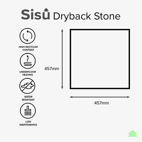 SISU Dryback Vinyl Flooring Tiles - 457mm x 457mm (20 Pack) - Elegant Concrete