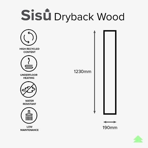 SISU Dryback Vinyl Flooring Tiles - 190mm x 1230mm (20 Pack) - Rustic Oak