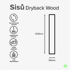 SISU Dryback Vinyl Flooring Tiles - 190mm x 1230mm (20 Pack) - Natural Oak
