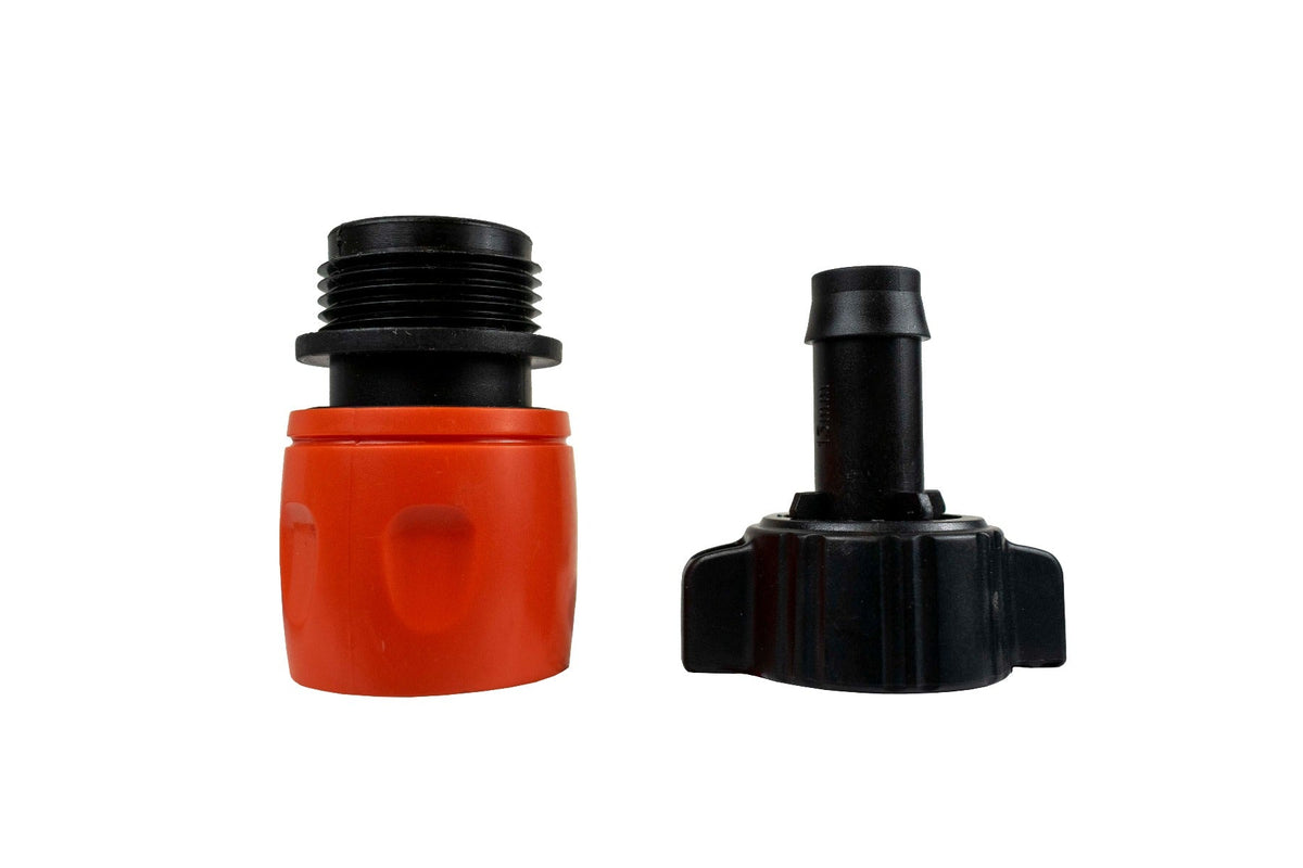Female Hose Connector with Male 13mm Barb