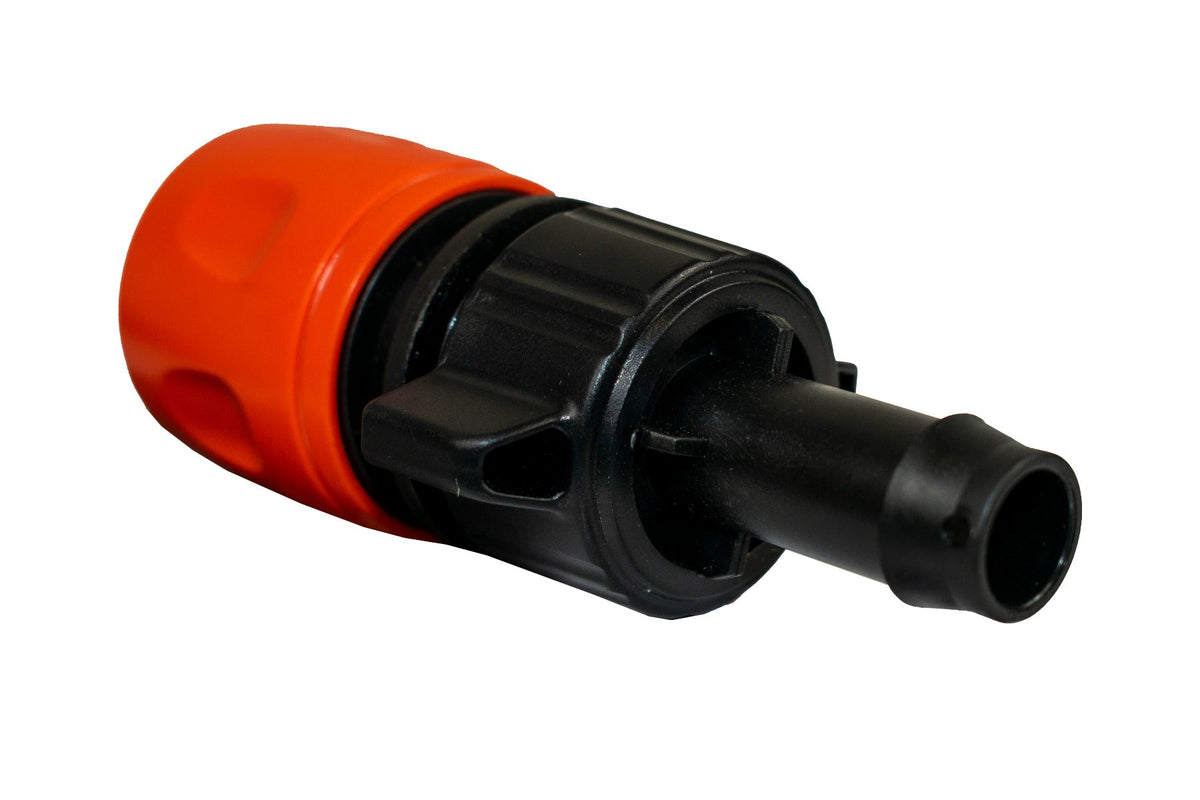 Female Hose Connector with Male 13mm Barb