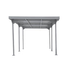 Duramax 9ft x 17ft Palladium Metal Car Shelter Silver
