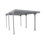 Duramax 9ft x 17ft Palladium Metal Car Shelter Silver