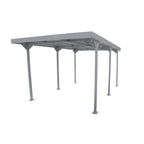 Duramax 9ft x 17ft Palladium Metal Car Shelter Silver