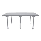 Duramax 9ft x 17ft Palladium Metal Car Shelter Silver