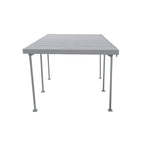 Duramax 9ft x 17ft Palladium Metal Car Shelter Silver