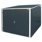 Duramax 6ft x 6ft Bicycle Storage Metal Anthracite w/ white trim 73051