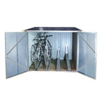 Duramax 6ft x 6ft Bicycle Storage Metal Anthracite w/ white trim 73051