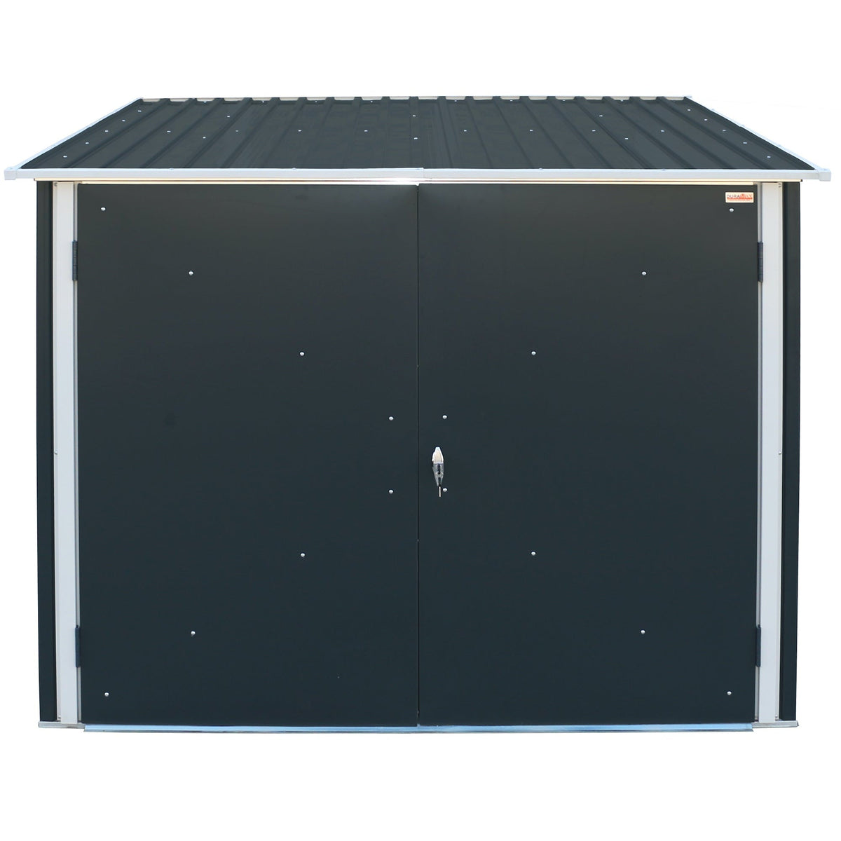 Duramax 6ft x 6ft Bicycle Storage Metal Anthracite w/ white trim 73051