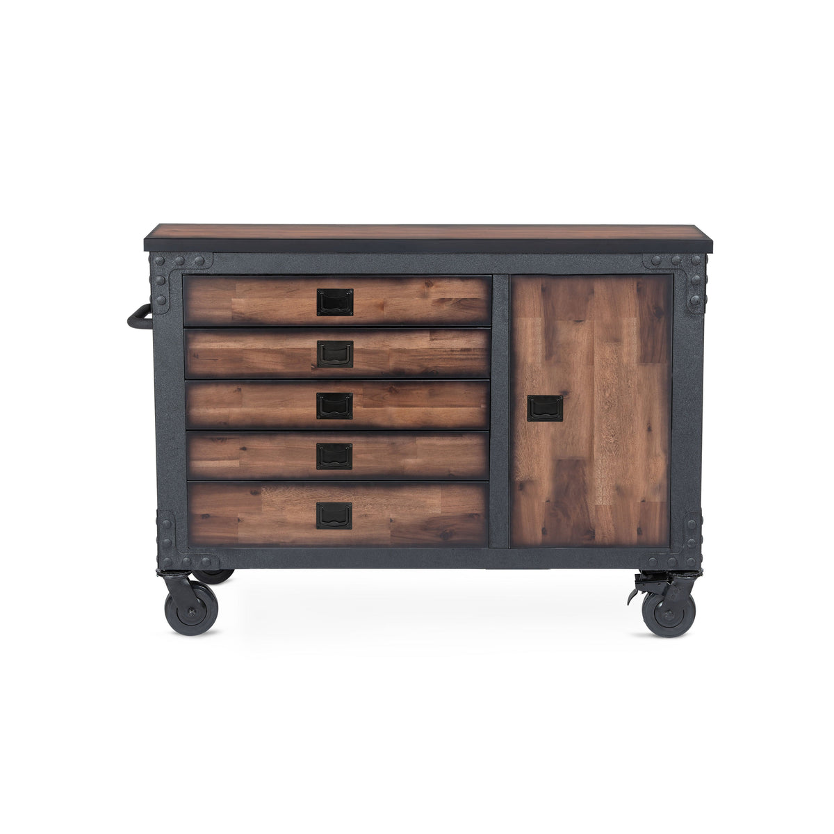 Duramax 10 Piece-Garage Storage Combo Set with Tool Chests, Wall Cabinets, Free Standing Cabinets and Folding Table