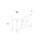 Duramax 48 in. 5-Drawers Rolling Tool Chest with Wood Top