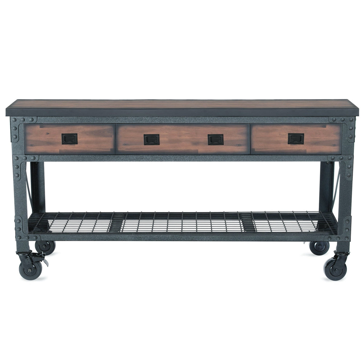 Duramax 5-Piece Garage Storage Combo Set with Workbench, Wall Cabinets and Free Standing Cabinets