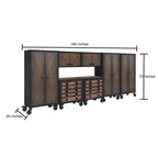 Duramax 7-Piece Garage Storage Combo Set with Tool Chests, Wall Cabinets and Free Standing Cabinets