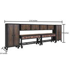 Duramax 8-Piece Garage Storage Combo Set with Workbenches, Wall Cabinets and Free Standing Cabinets