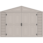 Duramax 10.5ft x 15.5ft Vinyl Garage with Foundation Kit and Windows 15026
