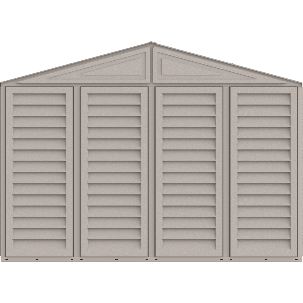 Duramax 10.5ft x 15.5ft Vinyl Garage with Foundation Kit and Windows 15026