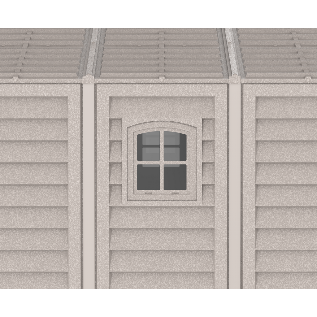 DuraMax 10.5ft x 23ft Vinyl Garage with Foundation Kit and windows 15326