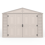 DuraMax 10.5ft x 25.5ft Vinyl Garage with Foundation Kit and Windows 15426