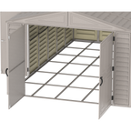 DuraMax 10.5ft x 28ft Vinyl Garage with Foundation Kit and window 15526