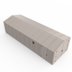 DuraMax 10.5ft x 28ft Vinyl Garage with Foundation Kit and window 15526