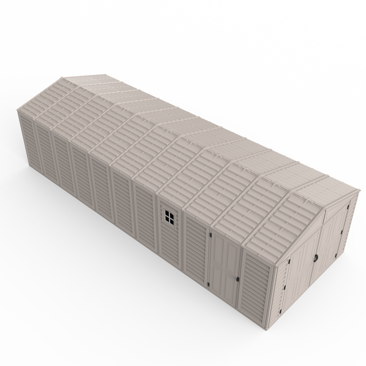 DuraMax 10.5ft x 28ft Vinyl Garage with Foundation Kit and window 15526