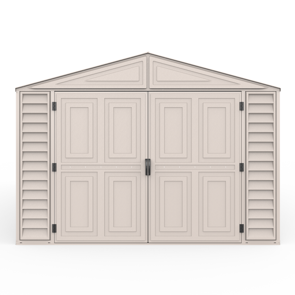 DuraMax 10.5ft x 28ft Vinyl Garage with Foundation Kit and window 15526