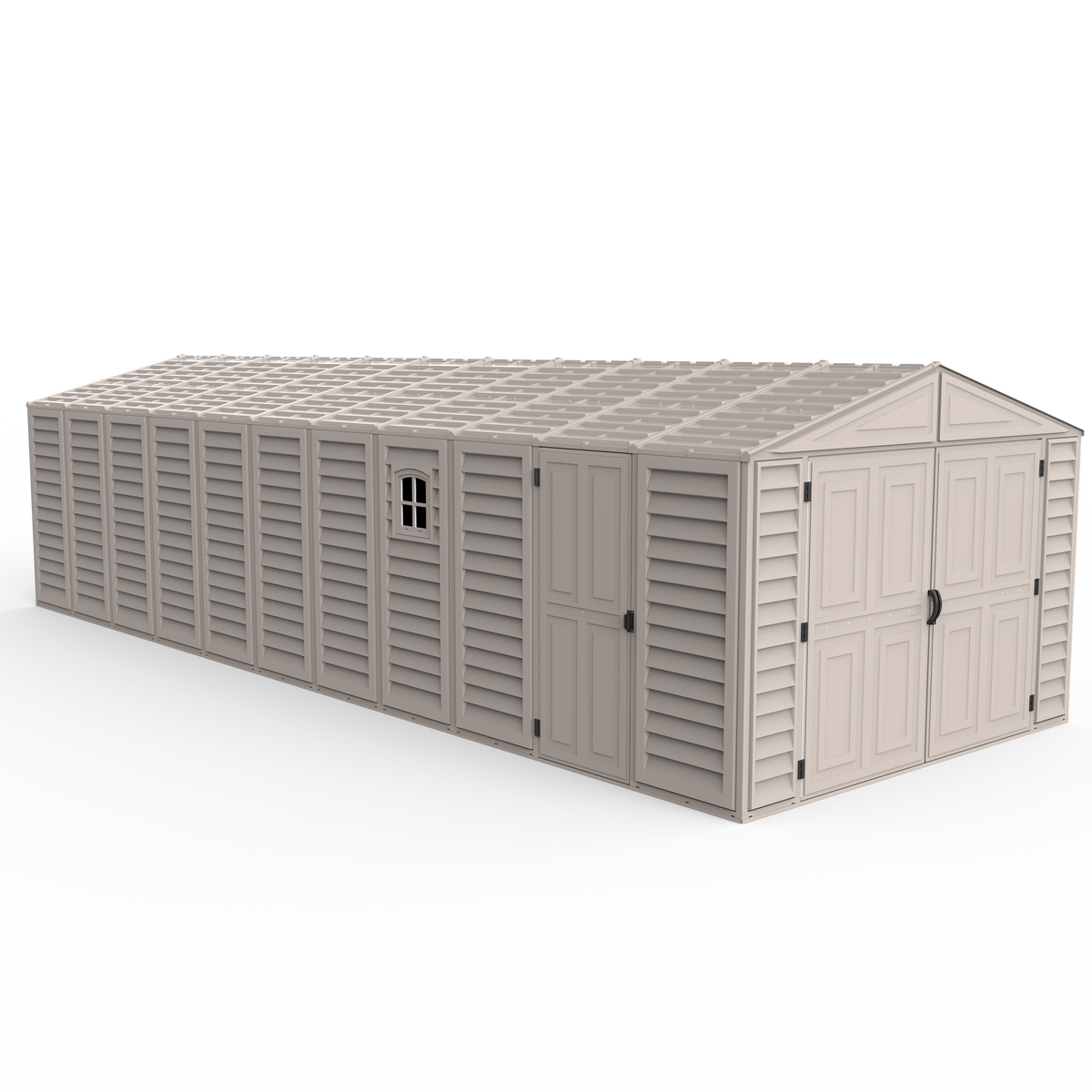 DuraMax 10.5ft x 28ft Vinyl Garage with Foundation Kit and window 15526
