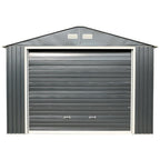 Duramax 12ft x 20ft Imperial Metal Garage Dark Gray / White Trim