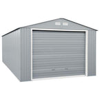 Duramax 12ft x 26ft Imperial Metal Garage Light Gray / White Trim
