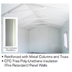 Gable Top Insulated Building 19 ft. W x 10 ft. D 30962
