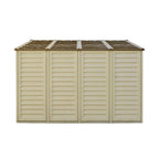 DuraMax 10.5ft x 10.5 ft Woodbridge Plus Vinyl Shed w/ Foundation Kit & Window 40224