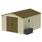 DuraMax 10.5ft x 13ft  Woodbridge Plus Vinyl Shed w/ Foundation Kit & Window 40234